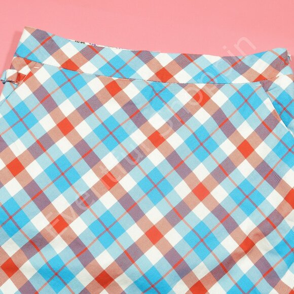 Royal & Awesome Dresses & Skirts - Royal & Awesome Skirt Womens Size 10 Red White Blue Golf Mini Plaid Lined